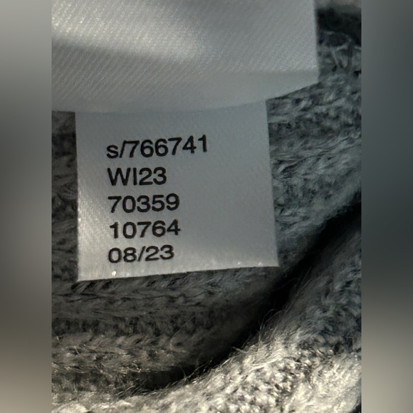 Loft Ribbed Mock Neck pullover sweater women’s Large Gray preppy cozy retro NWT - Picture 8 of 13